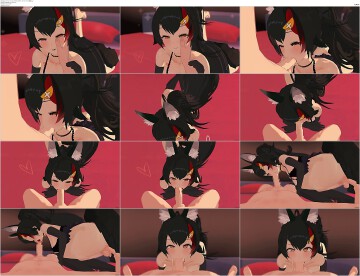 [260221][ふぇり] いちゃラブしながらチ○ポしゃぶってもらう動画（ミオ、AZKi、ぼたん、千速） screenshot 1