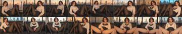 TrashGer Dark wavy hair secretary MMF Threesome groupsex screen
